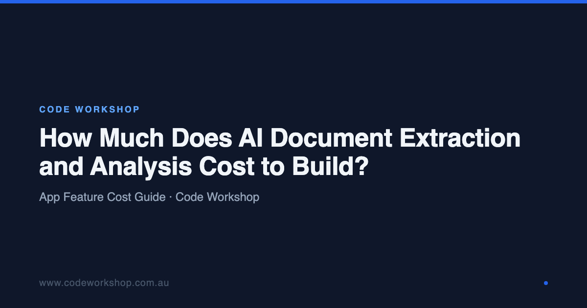 How Much Does AI Document Extraction and Analysis Cost to Build? | Code ...